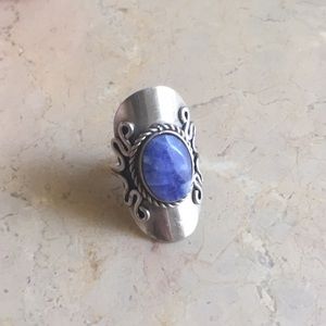 Antique blue stone ring